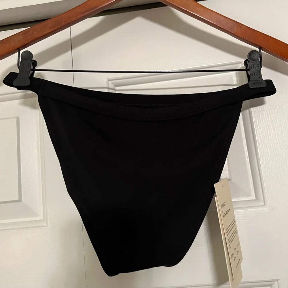 Mara Hoffman Swim Black Hipster Lenni Bikini Bottom Eco Friendly NWT M #2453 - Picture 10 of 10